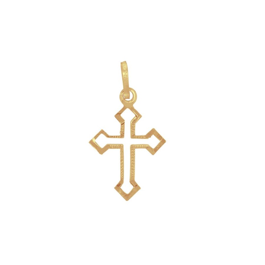 Joyeria Fina Infiniti Joyas Cruces | Cruz Oro 10K - Cruz Gotica 3 Cm