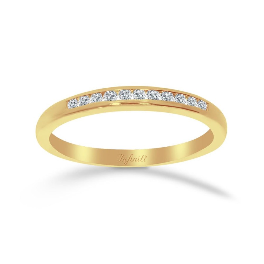 Joyeria Fina Infiniti Joyas Churumbelas | Churumbela Oro 14K - Diamante 10 Puntos Estilo Canal