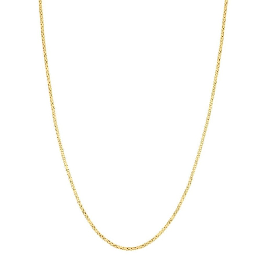 Joyeria Fina Infiniti Joyas Cadenas 14K | Cadena Oro 14K Cola De Raton De 55 Cm, Ancho 1.5 Mm