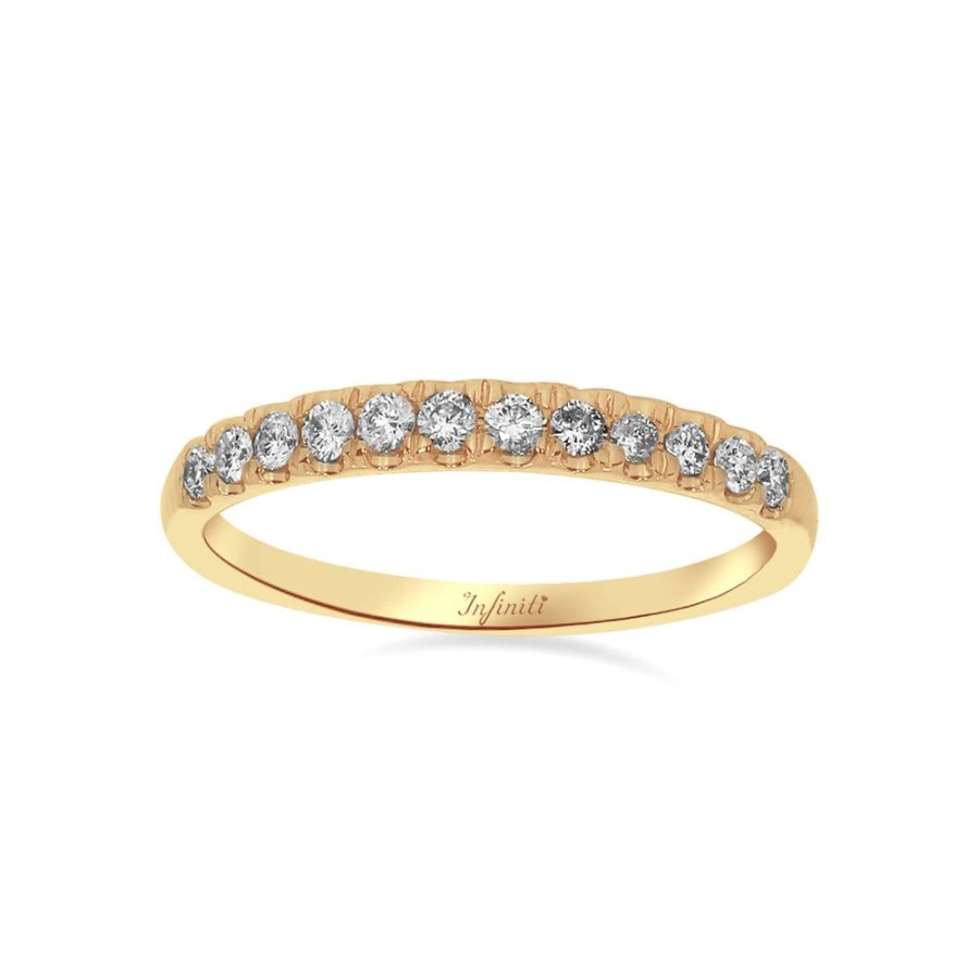 Joyeria Fina Infiniti Joyas Churumbelas | Churumbela Oro 14K - Pave Diamantes De 25 Puntos Totales