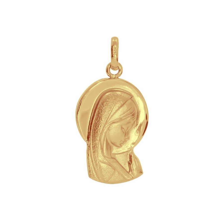 Joyeria Fina Infiniti Joyas Medallas | Medalla Oro 14K - Virgen 2.5 Cm