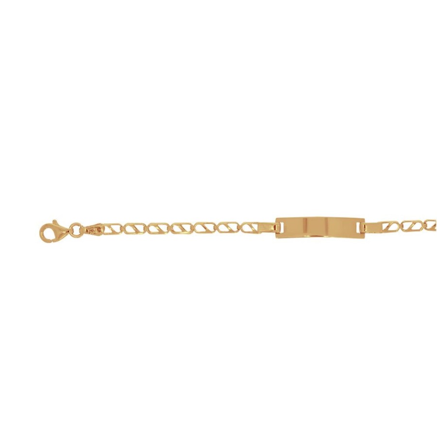 Joyeria Fina Infiniti Joyas Nino & Bebe | Esclava Oro 14K - Perniche 12-14 Cm Largo