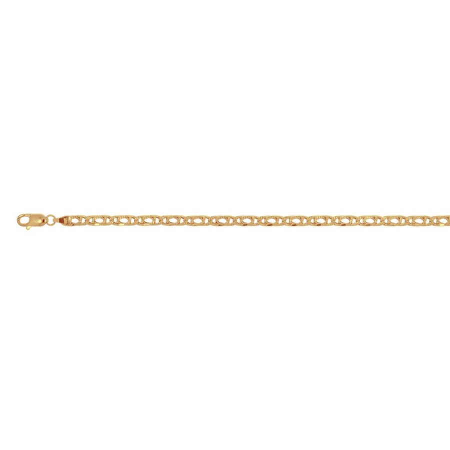 Joyeria Fina Infiniti Joyas Dama | Esclava Oro 10K, Estilo Perniche Diamantado 3.2 Mm