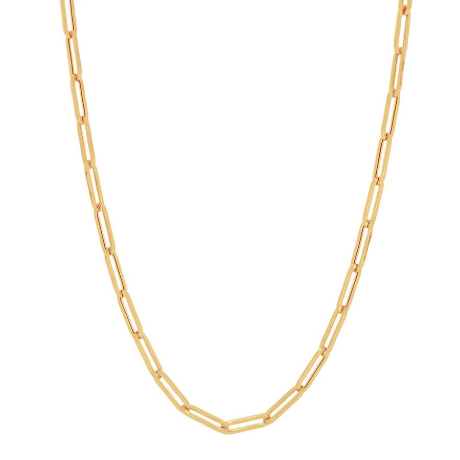 Joyeria Fina Infiniti Joyas Cadenas 10K | Cadena Oro 10K - Clip 10 X 3 Mm, 45/50 Cm Largo