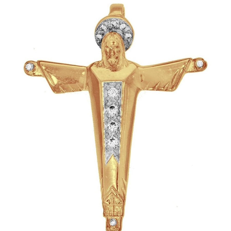 Joyeria Fina Infiniti Joyas Cruces | Cruz Oro 10K - Cristo De La Montana, 4 Cm De Alto