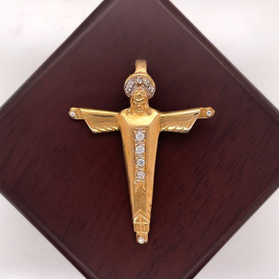 Joyeria Fina Infiniti Joyas Cruces | Cruz Oro 10K - Cristo De La Montana, 4 Cm De Alto