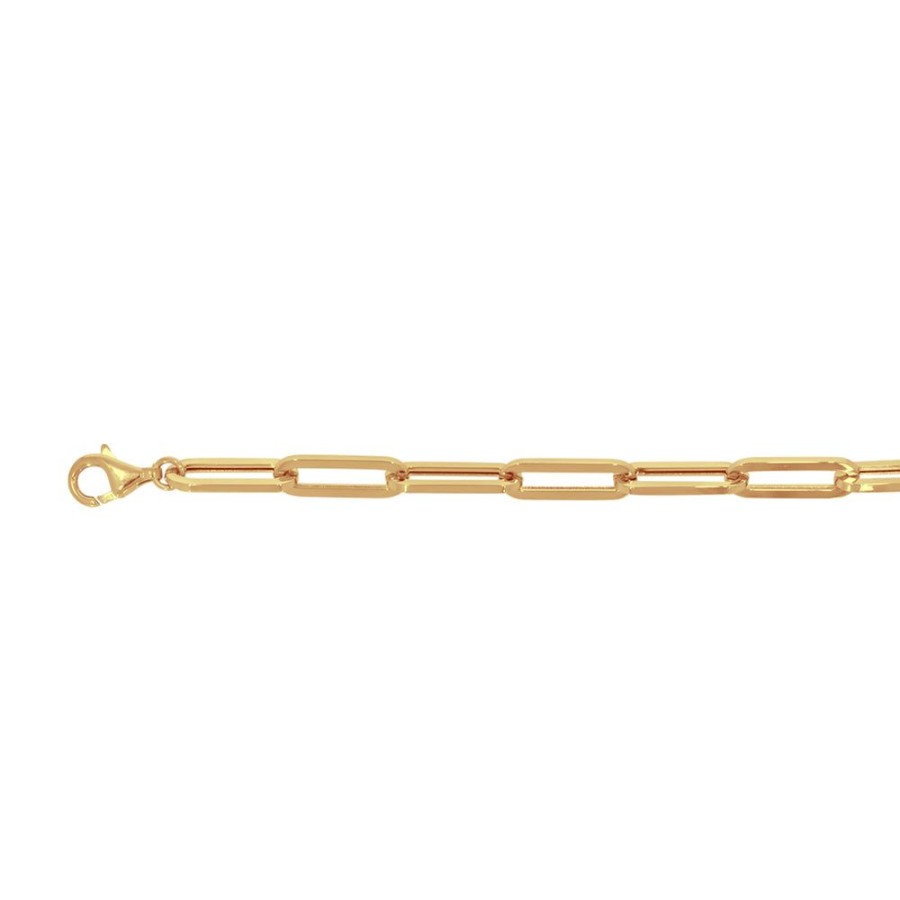 Joyeria Fina Infiniti Joyas Pulseras Dama | Pulsera Oro 14K - Estilo Clip De 20 Cm Larga