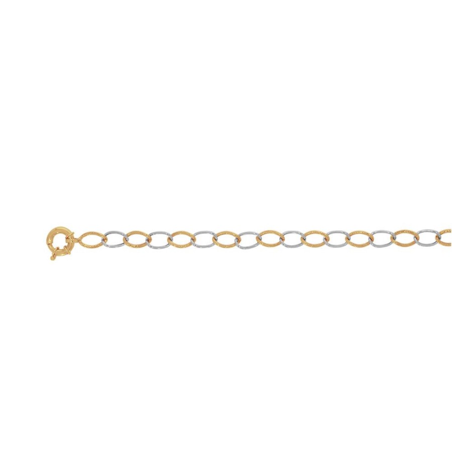 Joyeria Fina Infiniti Joyas Pulseras Dama | Pulsera Oro Combinado 10K