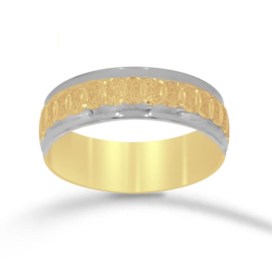 Joyeria Fina Infiniti Joyas Argollas Matrimoniales | Argolla Oro 10K - Combinada 6 Mm