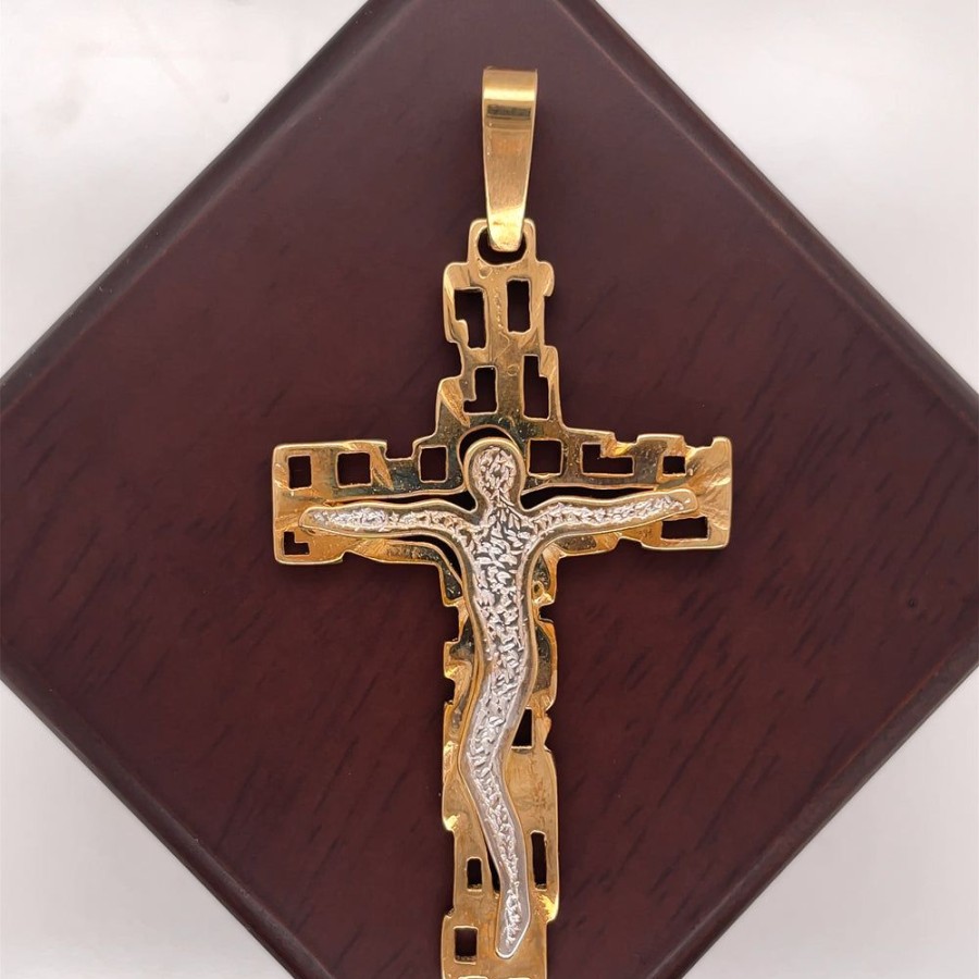 Joyeria Fina Infiniti Joyas Cruces | Cruz Oro 10K - Cristo De 5.5 Cm Alto