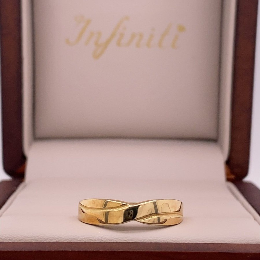 Joyeria Fina Infiniti Joyas Argollas Matrimoniales | Argolla Oro 10K - Infinito 5 Mm