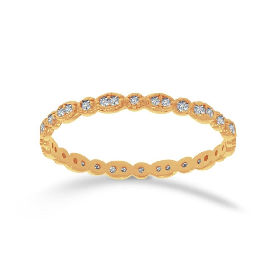 Joyeria Fina Infiniti Joyas Churumbelas | Churumbela Eternity Oro 10K, Zirconias De 0.5 Mm