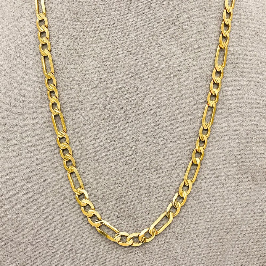 Joyeria Fina Infiniti Joyas Cadenas 10K | Cadena Oro 10K - Cartie Diamantada 60 Cm, Ancho 7 Mm