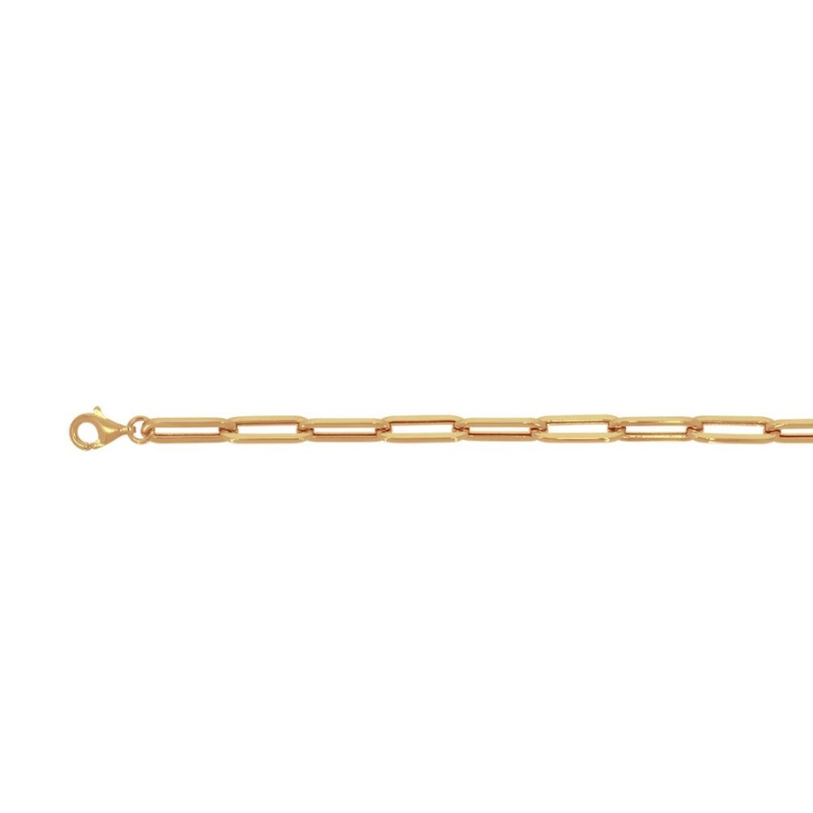 Joyeria Fina Infiniti Joyas Pulseras Dama | Pulsera Oro 14K - Estilo Clip De 18 Cm Larga