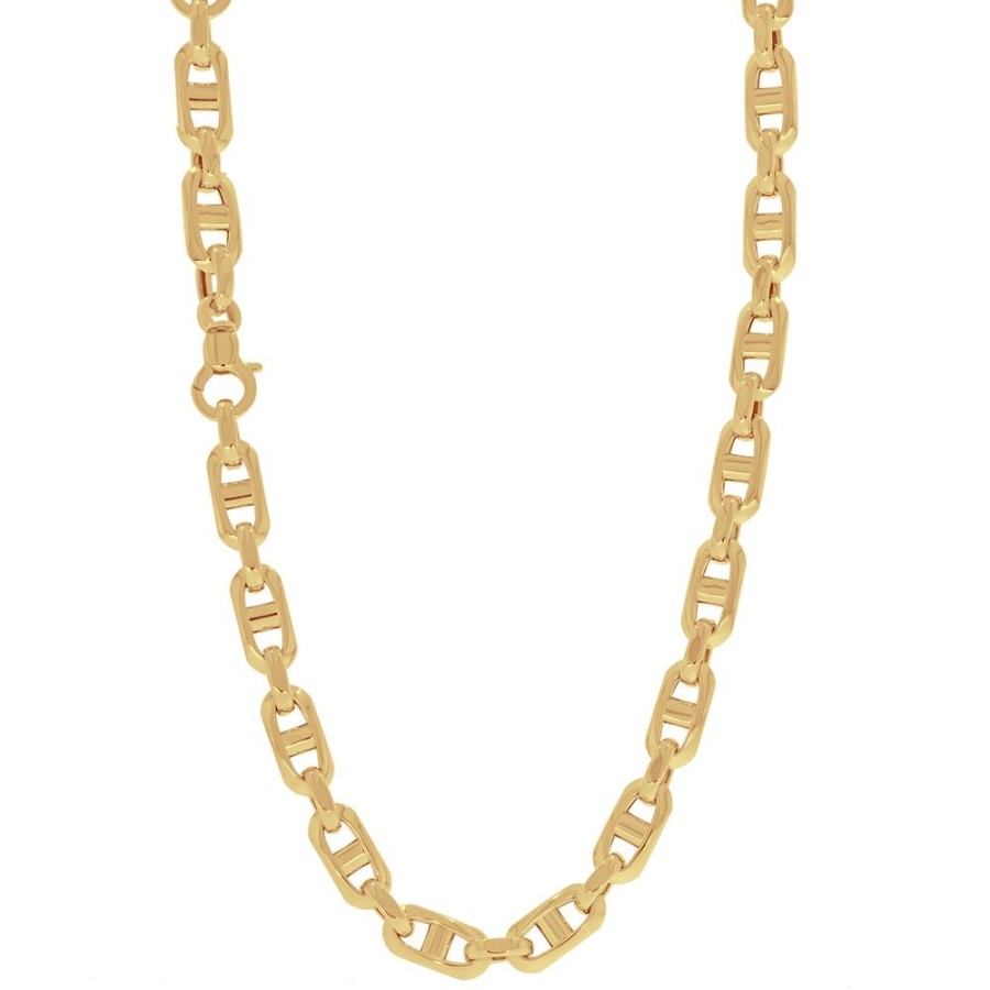 Joyeria Fina Infiniti Joyas Cadenas 10K | Cadena Oro 10K Marinero De 60 Cm, Ancho 7 Mm