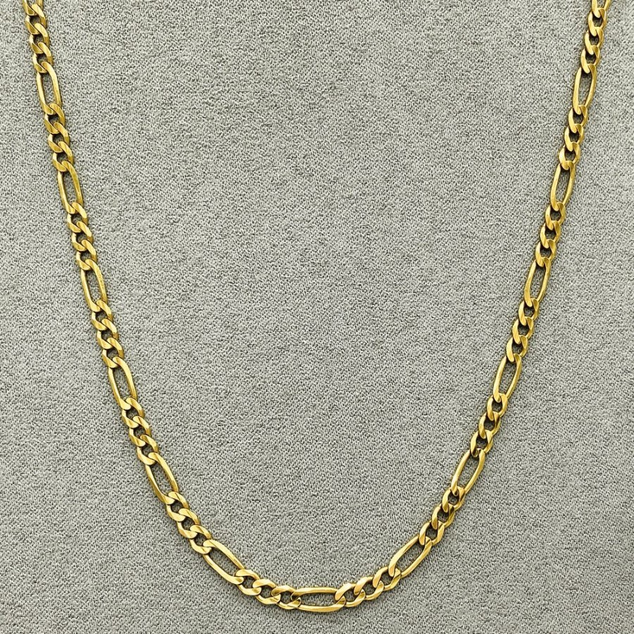 Joyeria Fina Infiniti Joyas Cadenas 14K | Cadena Oro 14K - Cartie 60 Cm, Ancho 4 Mm