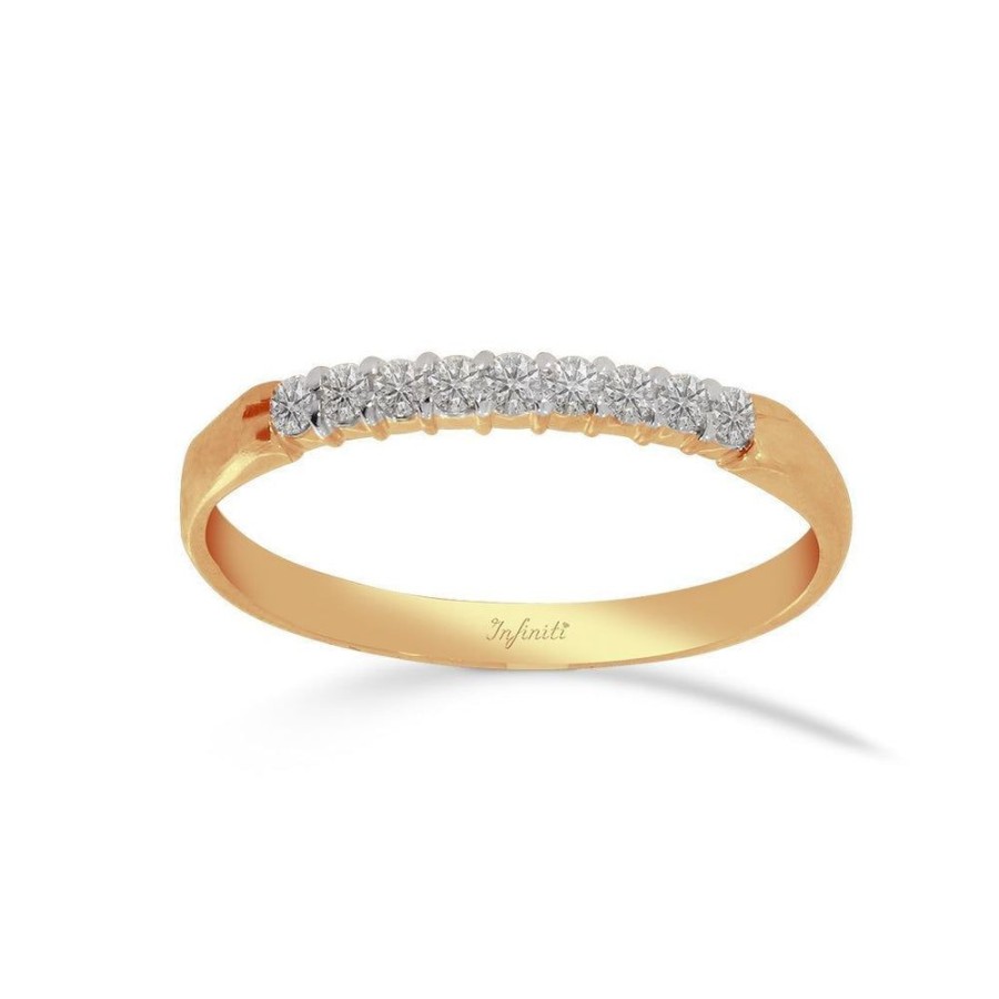 Joyeria Fina Infiniti Joyas Churumbelas | Churumbela Oro 14K, Diamantes De 15 Puntos Totales