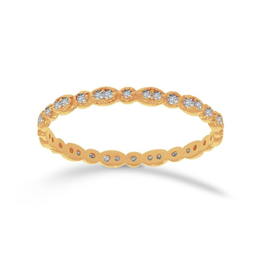 Joyeria Fina Infiniti Joyas Churumbelas | Churumbela Oro 14K - Eternity Zirconias De 0.5 Mm