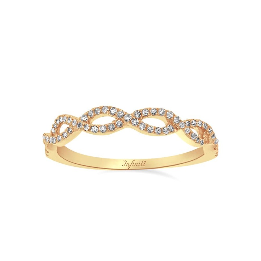 Joyeria Fina Infiniti Joyas Churumbelas | Churumbela Oro 14K, Diamantes De 15 Puntos Totales