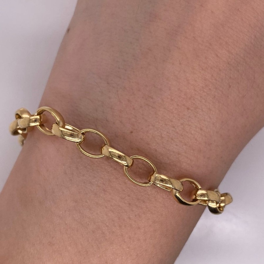 Joyeria Fina Infiniti Joyas Pulseras Dama | Pulsera Oro 10K - Largo 18.5 Cm