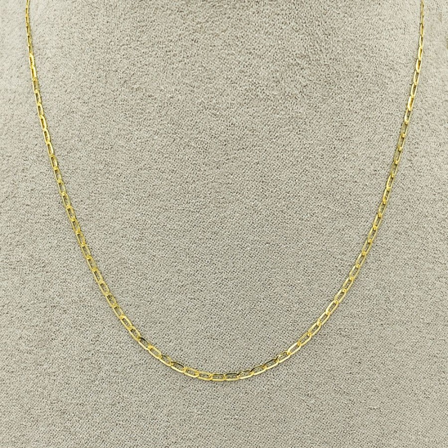 Joyeria Fina Infiniti Joyas Cadena Bebe | Cadena Italiana Oro 10K - Eslabon Largo 1 X 1, Largo 35/40/45/50 Cm