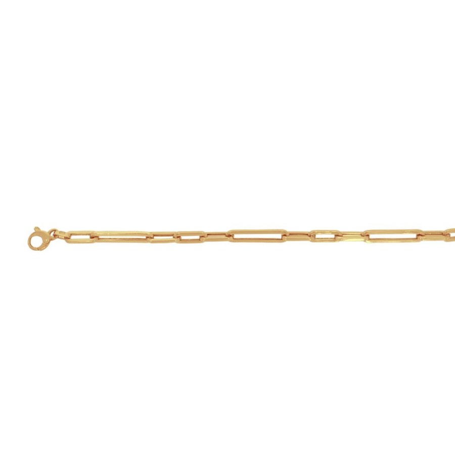 Joyeria Fina Infiniti Joyas Pulseras Dama | Pulsera Oro 10K - Estilo Clip De 19 Cm Larga